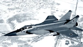 রাশিয়ান মিগ-৩১ যুদ্ধবিমান বিধ্বস্ত