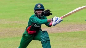 স্বর্ণার ফিফটিতে বিশ্বকাপে রেকর্ড বাংলাদেশের