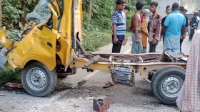 মধুপুরে সড়কে ত্রিমুখী সংঘর্ষ, নিহত ৪