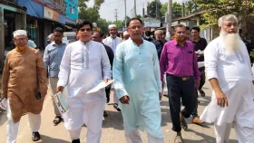 কাপাসিয়ায় বিএনপি নেতা হাসেম চৌধুরীর গণসংযোগ