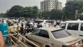 জুলাই যোদ্ধাদের সঙ্গে পুলিশের ধাওয়া-পাল্টা ধাওয়া