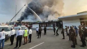 বিমানবন্দরের অগ্নিকাণ্ড: ২ প্লাটুন বিজিবি মোতায়েন