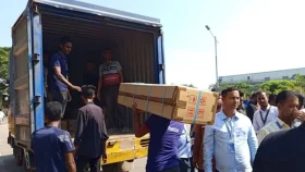 অগ্নিকাণ্ডের পর শাহজালাল বিমানবন্দরে পণ্য খালাস শুরু