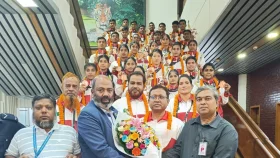 এশিয়ান গেমসে ব্রোঞ্জ জিতে দেশে ফিরলো কাবাডি দল