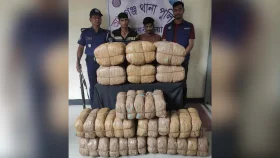 আশুগঞ্জে ১৩০ কেজি গাঁজাসহ গ্রেপ্তার ২