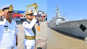 চট্টগ্রামে পাকিস্তান নৌবাহিনী জাহাজ ‘পিএনএস সাইফ’ 