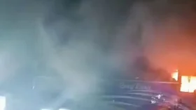 ঢাকা-চট্টগ্রাম মহাসড়কে দাঁড়িয়ে থাকা বাসে দুর্বৃত্তের আগুন 