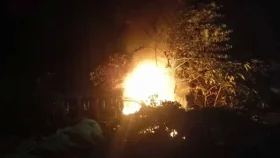 কেরানীগঞ্জে থানায় আগুন