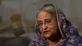 শেখ হাসিনার বিরুদ্ধে মামলার রায় পড়া চলছে