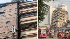 হেলে পড়েছে রাজধানীর কয়েকটি ভবন