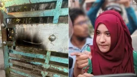 ডাকসু নেত্রী রাফিয়ার বাড়িতে আগুন, ককটেল বিস্ফোরণ