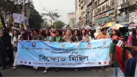 ঢাকা সেন্ট্রাল ইউনিভার্সিটির অধ্যাদেশের দাবিতে শিক্ষার্থীদের বিক্ষোভ