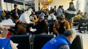 লি‌বিয়া থে‌কে দে‌শে ফির‌লেন আরও ৩১০ বাংলাদেশি