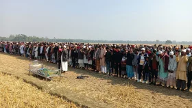 সাজিদের দাফন সম্পন্ন: জানাজায় হাজারো মানুষের ঢল