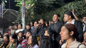 নির্বাচনের তফসিল ঘোষণাকে স্বাগত জানিয়ে ঢাবিতে ছাত্রদলের মিছিল