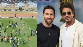মেসির অনুষ্ঠানে ভাঙচুর, আঁচ পেয়েই সটকে পড়েন শাহরুখ&nbsp;