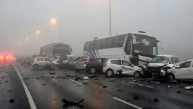 ভারতে ঘন কুয়াশায় ভয়াবহ দুর্ঘটনা