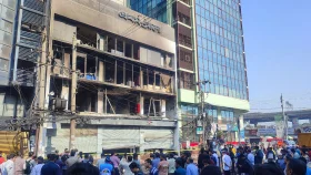 প্রথম আলো কার্যালয়ের আগুন পুরোপুরি নিভেছে