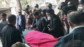 শেষ গোসলের জন্য হৃদরোগ ইনস্টিটিউটে হাদির মরদেহ