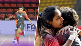 সাবিনার জোড়া গোলে ভারতকে হারালো বাংলাদেশ