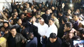 দুলাভাই দুলাভাই স্লোগানে তারেক রহমানকে বরণ সিলেটবাসীর&nbsp;