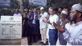 রংপুরে আবু সাঈদের কবর জিয়ারত করলেন তারেক রহমান