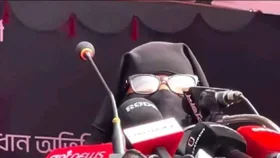 নাহিদের জন্য ভোট চাওয়া হাদির বোন দাবি করা নারী, হাদির বোন নয়