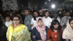 মধ্যরাতে রাজধানীতে এনসিপির বিক্ষোভ&nbsp;