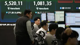 ৯/১১-এর রেকর্ড ভেঙে দক্ষিণ কোরিয়ার শেয়ার বাজারে ধস