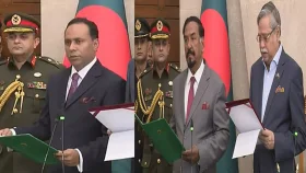 স্পিকার ও ডেপুটি স্পিকারকে শপথ পড়ালেন রাষ্ট্রপতি