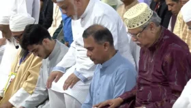 রাষ্ট্রপতি ও প্রধানমন্ত্রীর উপস্থিতিতে ঈদের প্রধান জামাত অনুষ্ঠিত