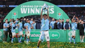 আর্সেনালের স্বপ্ন গুঁড়িয়ে ম্যানচেস্টার সিটির লিগ কাপ শিরোপা জয়