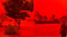 অস্ট্রেলিয়ার আকাশ রক্তিম লাল, ধ্বংসের দ্বারপ্রান্তে পৃথিবী?