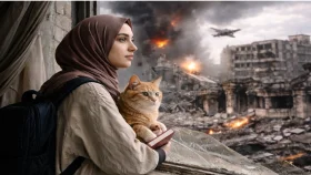 নিজ শহরেই শরণার্থী , তেহরানের বোমা আর একা বিড়াল সঙ্গী