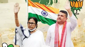 পশ্চিমবঙ্গে দ্বিতীয় দফার ভোট শুরু, ভবানীপুরে মমতা-শুভেন্দু লড়াই