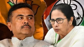 নিজ আসনেই পিছিয়ে মমতা, ভবানীপুরে শুভেন্দুর দাপট