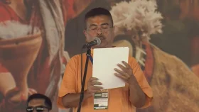 মুখ্যমন্ত্রীর শপথ নিলেন শুভেন্দু অধিকারী