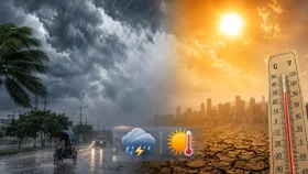 বজ্রবৃষ্টির পাশাপাশি সাত জেলায় থাকবে তাপপ্রবাহ
