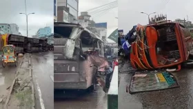 রাজধানীতে এক বাসে অন্য বাসের ধাক্কা, নিহত ৪