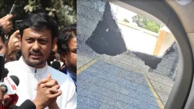 যশোরে নাসীরুদ্দীন পাটওয়ারীর গাড়িতে হামলা