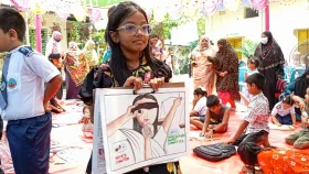 ঝিনাইদহে দুর্নীতি বিরোধী চিত্রাংকন ও রচনা প্রতিযোগিতা
