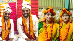 যমজ ভাইয়ের সঙ্গে দুই যমজ বোনের বিয়ে