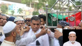 মায়ের কবরের পাশে শায়িত হলেন হারুন আল রশীদ