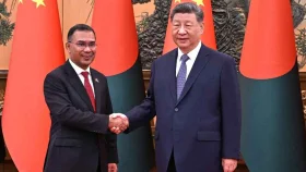 শি জিনপিংয়ের সঙ্গে বৈঠকে বসেছেন প্রধানমন্ত্রী