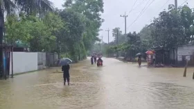 টানা বৃষ্টিতে খাগড়াছড়ির নিম্নাঞ্চল প্লাবিত