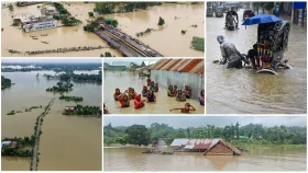 ৭ জেলায় পানিবন্দী লাখো পরিবার, মৃত্যুর সংখ্যা বেড়ে ৫১
