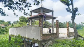 ১০ বছরেও শেষ হয়নি সুন্দরগঞ্জ পৌরসভার শ্মশান চুল্লির কাজ