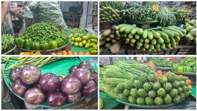 বাজারে তাপ ছড়াচ্ছে সবজি, কাঁচা মরিচ ২৪০