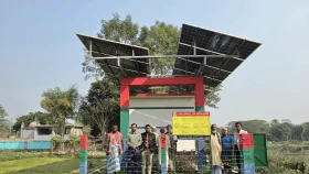 সোলার সেচে ব্যবস্থায় অনাবাদি জমিতে সবুজ বিপ্লব