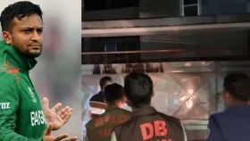 মাগুরায় সাকিবের বাড়িতে বোমা হামলা ও ভাঙচুরের অভিযোগ